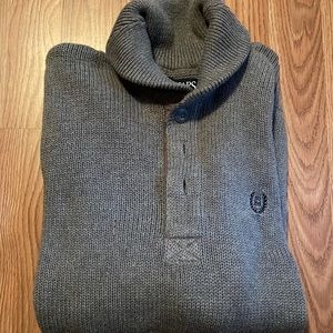 Mens Chaps Sweater, Size Medium Gray